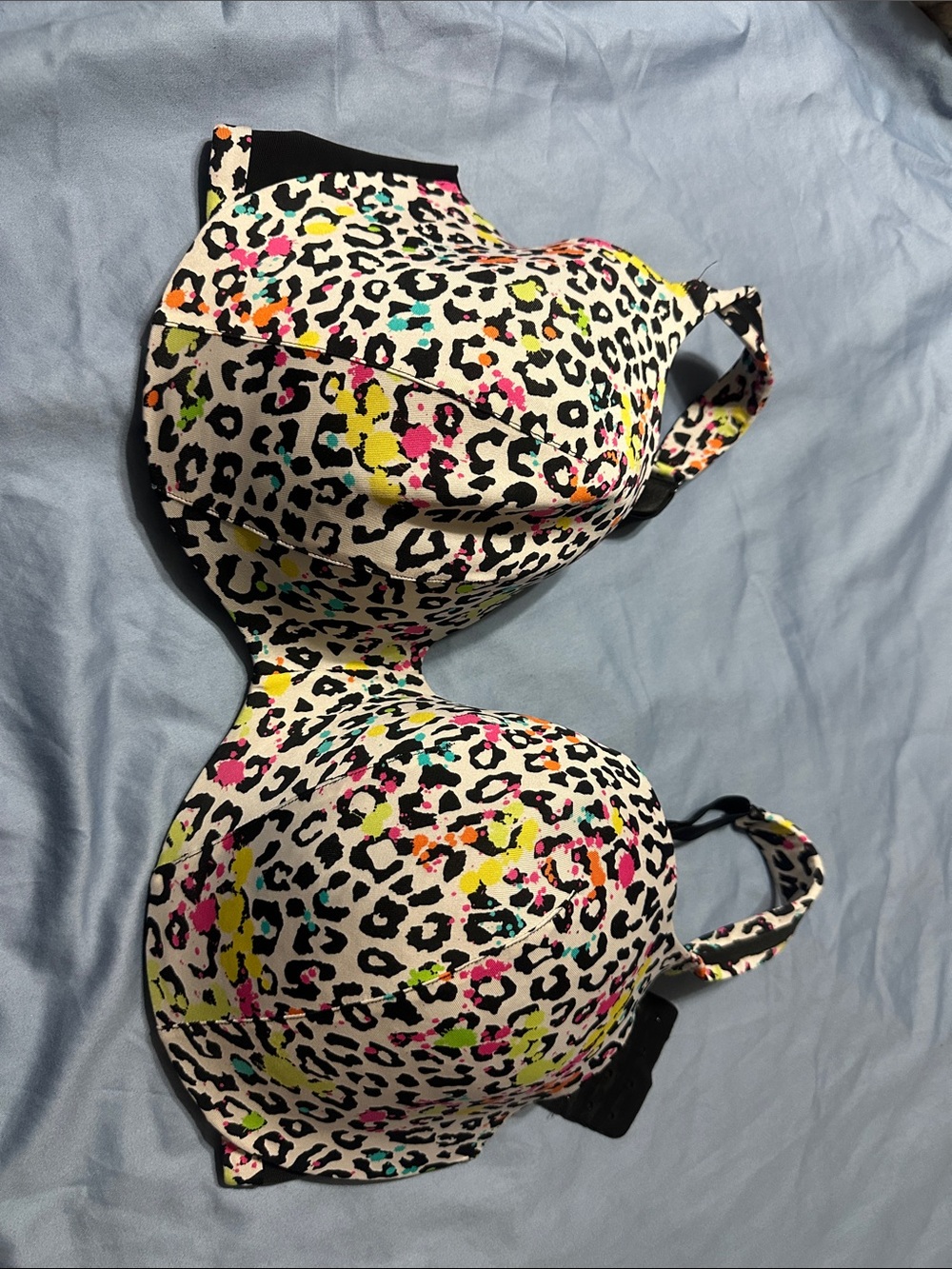 Lane Bryant Neon Leopard Print Molded T-Shirt Bra